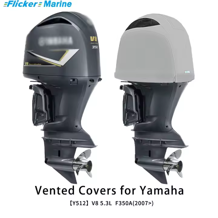 Campana de ventilación personalizada Flickermarine para motores fueraborda Yamaha 350 HP F350A(2007) - 1