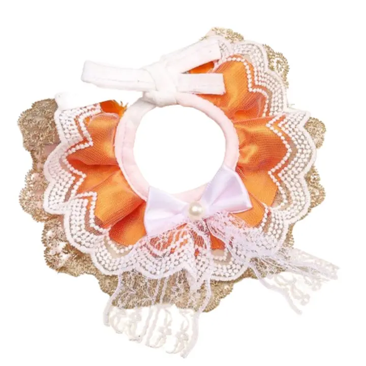 Pajarita de encaje para gato, Collar ajustable XS/S/M, pañuelo para perro, babero, bufanda, corbata, Collar para mascotas, proveedores de mascotas - 1