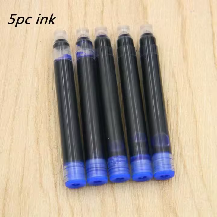 Pluma estilográfica de Metal 388 de alta calidad, papelería negra dorada para estudiantes, suministros escolares de oficina, bolígrafos de tinta de regalo - 1