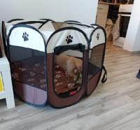 Jaula portátil para mascotas, tienda de campaña plegable para exteriores, casa octagonal para gatos, corralito para perros grandes, Perrera de fácil operación - details 2
