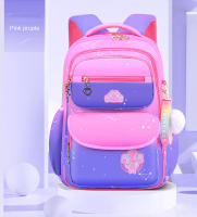 Mochilas escolares de primaria para niñas, mochila bonita rosa y azul, gran capacidad, regalo para niños - details 15