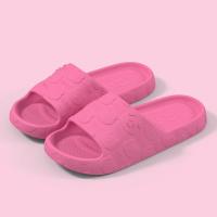 Chanclas de verano para mujer, sandalias de playa con diseño de oso de dibujos animados, chanclas para hombre con suela gruesa, zapatos antideslizantes para baño interior, sandalias para parejas - details 7