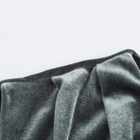 Bolso midi de terciopelo sin mangas para mujer, otoño informal con vestido liso - details 10
