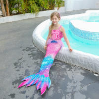Traje de baño de cola de sirena para niños y niñas, bikini de playa, cosplay - details 1