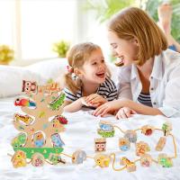 Wooden Balance Tree, Montessori Educational Toys for 3+ Years Old Stacking Blocks Develops Fine Motor Skills&Cognitive Abilities - details 5