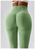 Pantalones de Yoga sin costuras para mujer, mallas Push Up de cintura alta, ajustados, de secado rápido, elásticos, para entrenamiento - details 22