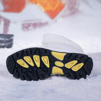 Botas de nieve con cordones para mujer con suela gruesa de terciopelo, zapatos cálidos de algodón del noreste antideslizantes de invierno, de gran tamaño - details 14
