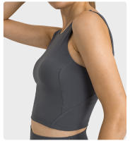 Sujetador Deportivo Inalámbrico SHINBENE para Mujer con Collar de Halter y Top de Yoga para Gimnasio con Bra Incorporado Sensación Desnuda en la Espalda - details 9