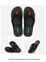 Nuevas chanclas antideslizantes para hombre, ropa exterior, zapatillas geniales de playa eva, sandalias casuales - details 13