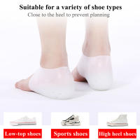Plantilla Invisible con aumento de altura para hombre y mujer, calcetines de silicona con tacón, 2,5 cm, suela blanca para fascitis plantar - details 18