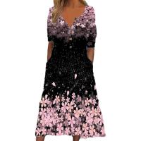 Vestido Corto de Manga Corta para Mujer en Verano Moda de Verano - details 1