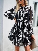 Vestido midi casual estilo coreano de moda 2025 para mujer con manga larga - details 5