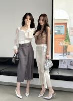 Temperamento francés bolsa cabeza sandalias nueva trasera stiletto vacío tacones altos socialite cabeza puntiaguda boca poco profunda zapatos individuales - details 2