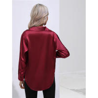 Camisa de satén para mujer, blusa de manga larga, nuevo estilo primavera/verano, ropa de mujer - details 55