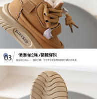Botas de nieve para niños invierno nuevos zapatos grandes de algodón para niños apilados zapatos para bebés y niñas engrosados versión coreana niño - details 4