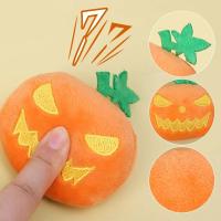 Juguete de Mordedura de Calabaza de Halloween Bola de Masticación de Peluche Suave para Perros - details 12