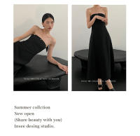 NUEVA APERTURA Vestido largo negro elevado personalizado de celebridad francesa con un hombro para mujer 11133 - details 9