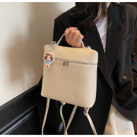 Mochila de viaje diario personalizada de PU de color sólido 2025, bolso cruzado simple de un solo hombro, bolso vertical para mujer - details 16
