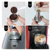 ICafilas-cápsula de café reutilizable de acero inoxidable, cápsulas de café rellenables, filtro de taza para máquina Delta Q - details 8