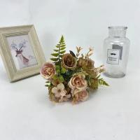 Hermosos Rosas de Otoño Flores Artificiales de Seda Peonia Hidragenea Ramo de Novia Grande para Boda y Fiesta en Casa DIY - details 5