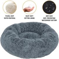 Cama redonda supersuave para mascotas, casa de felpa larga para perros medianos, casa de invierno cálida para dormir, 40-90cm - details 3