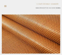 Colchón de ratán de bambú WOSTAR para adultos kit de cama cómoda para dormir 180cm protección de cama plegable individual doble - details 3