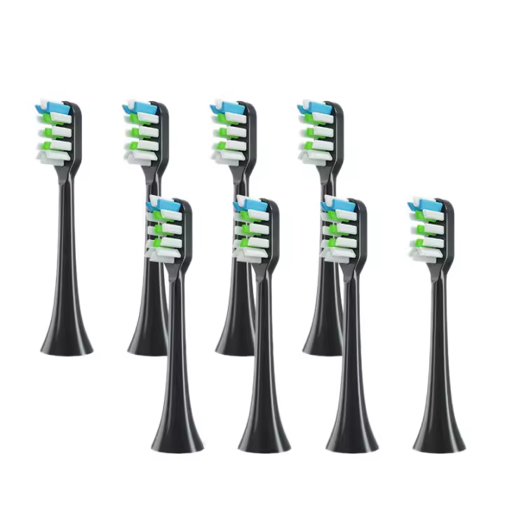 Cabezales de repuesto para cepillo de dientes eléctrico V1X3/X3U X1/X3/X5, 8 piezas, color negro - 1