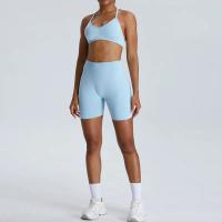 Pantalones cortos de Yoga para mujer, Shorts deportivos de cintura alta, secado rápido, transpirables, adelgazantes, novedad - details 10