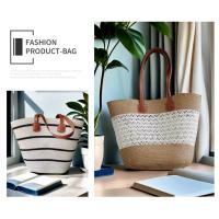 Bolso de paja para mujer nuevo bolso de hombro de gran capacidad para vacaciones al aire libre en la playa junto al mar - details 8
