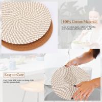 Remaches de 7 pulgadas para platos calientes, ollas y sartenes calientes, 4 almohadillas calientes resistentes al calor, soportes para ollas para encimeras de cocina, Mesa - details 1