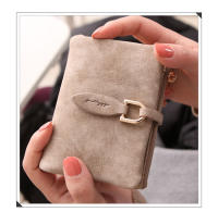 Nueva cartera corta para mujer, ultrafina, moda coreana, versátil, estilo fresco europeo y americano, monedero de cuero suave mate con cremallera - details 0