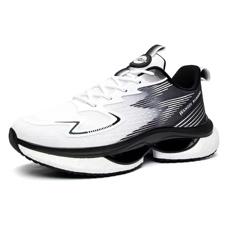 Zapatillas de deporte que absorben los golpes Zapatos de malla de fondo suave de verano Zapatos para correr ultraligeros con plataforma - 1