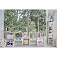 Estantería decorativa/estantes flotantes/Estantería de madera/Estantería con 4 estantes, oficina,modular, sala de estar, biblioteca - Display Shelf SRK-W3 - Marrón ceniza - details 57