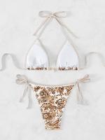 2025 Halter String Triangle Bikini de dos piezas traje de baño para mujer traje de baño femenino bañistas traje de baño ropa de playa verano - details 5