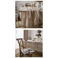 Mantel Nórdico Minimalista - Tela de Lino para Comedor y Mesa de Centro (Estilo Europeo Moderno, Impermeable, Fácil de Limpiar) - details 6