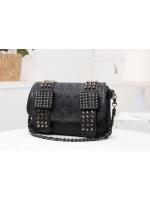 Bolso De Hombro Para Mujer Yogodlns Negro De Cuero Con Estilo Vintage Y Cráneos De Moda Con Hebels Bolso De Mano Cool - details 18