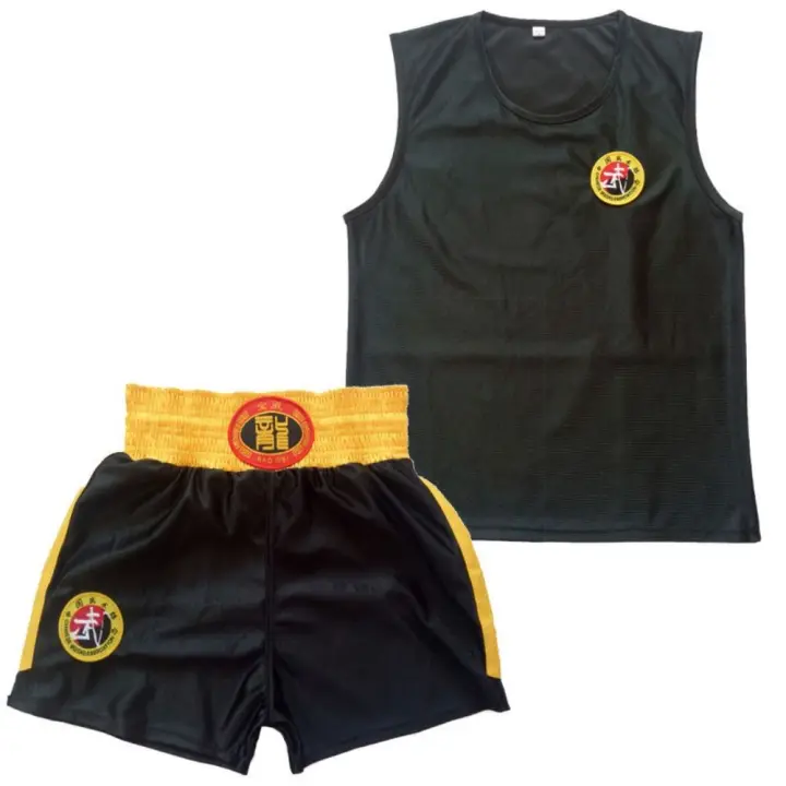 Pantalones cortos de Muay Thai para hombres, mujeres y niños, camiseta MMA, ropa de Kungfu Wushu, artes marciales, Sanda, Rashguard, pantalones de boxeo, uniforme Sanda - 1