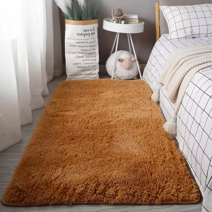 Alfombra de Salón suave, moderna alfombrillas de Dormitorio, Peludas antideslizantes y esponja adecuada para Interiores - 1