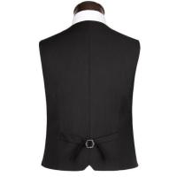El nuevo vestido chalecos para hombres de Color sólido de un solo pecho ajustado traje para hombres chaleco masculino chaleco Homme Casual mangas - details 1