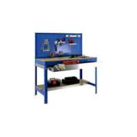 Banco de Trabajo Taller, Capacidad Carga 600 kg, 1445x1210x610 mm, Mesa de Trabajo, 1 Cajón, Azul/Madera - BT2 - details 4