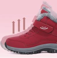 Botas de invierno para hombre y mujer, zapatillas impermeables de cuero Pu, zapatos informales de escalada para hombre, Botas de senderismo al aire libre Unisex, envío rápido - details 14