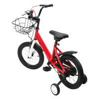 Bicicleta para niños de 14 pulgadas, bici para niños de 3 a 5 años, con ruedas de entrenamiento, cesta ajustable en altura - details 4