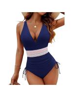 Traje de baño de una pieza para mujer, traje de baño de cintura alta sexy ajustado, bikini de mujer - details 2