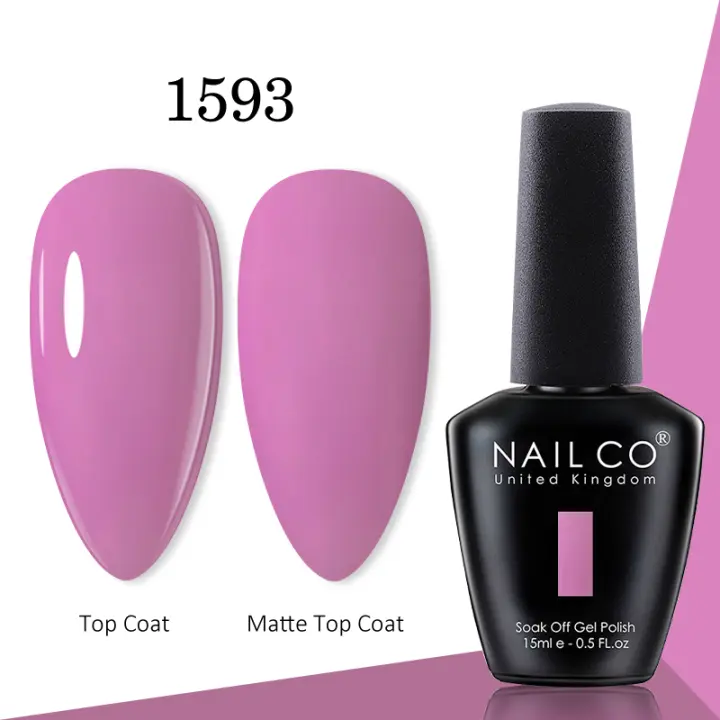 NAILCO-Esmalte de uñas en Gel, barniz de Color rojo, laca azul, UV, Vernis, Gellack, LED, semipermanente, 15ml - 1