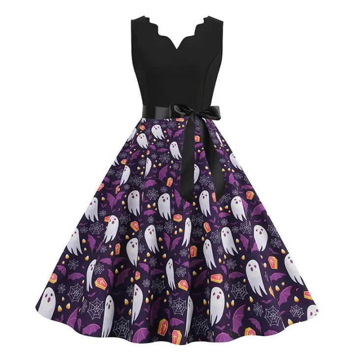 Vestido Impreso de Halloween para Mujer Abrigo y Cardigan de Moda - 1