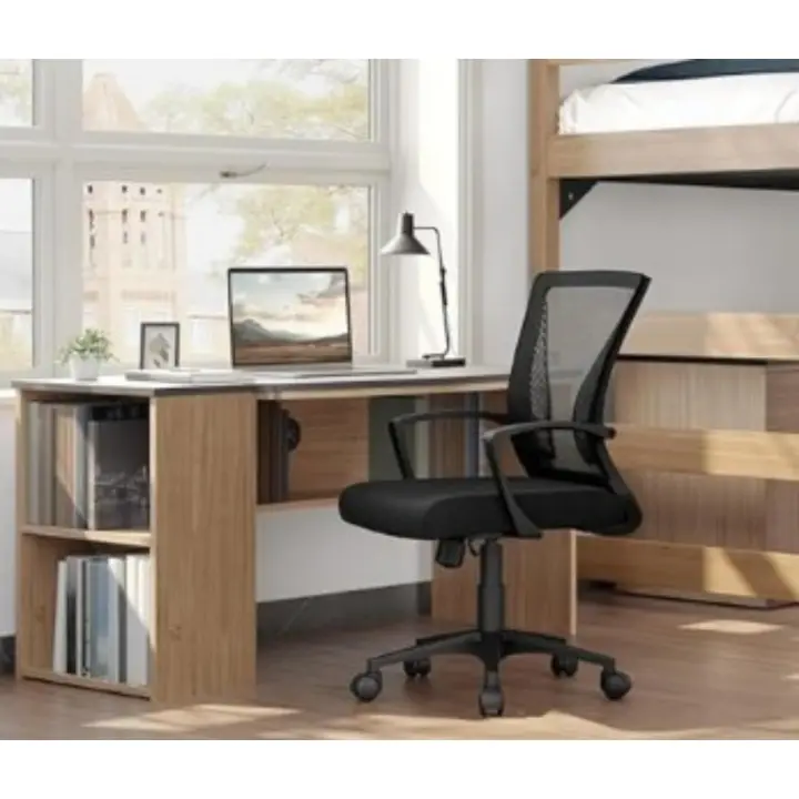Silla de Oficina Regulable en Altura Multicolor de Malla con Función de Mecedora - 1