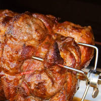 Asador con motor, 80 cm, incluye 2 agujas de carne, pincho giratorio profesional para barbacoa (220-240 V) - details 3