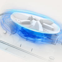 Mini lavadora portátil ultrasónica, lavadora de esterilización con luz azul - details 5