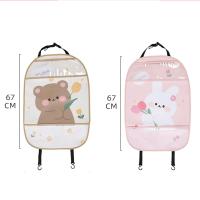 Almohadilla Antipatadas para Niños Protector de Cubierta Trasera de Asiento de Coche Impermeable con Bolsa 1 ud - details 1
