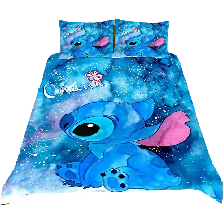 Juego de Ropa de Cama de 3 Piezas Estitch Cubierta de Edredón de 100% Poliéster - 1